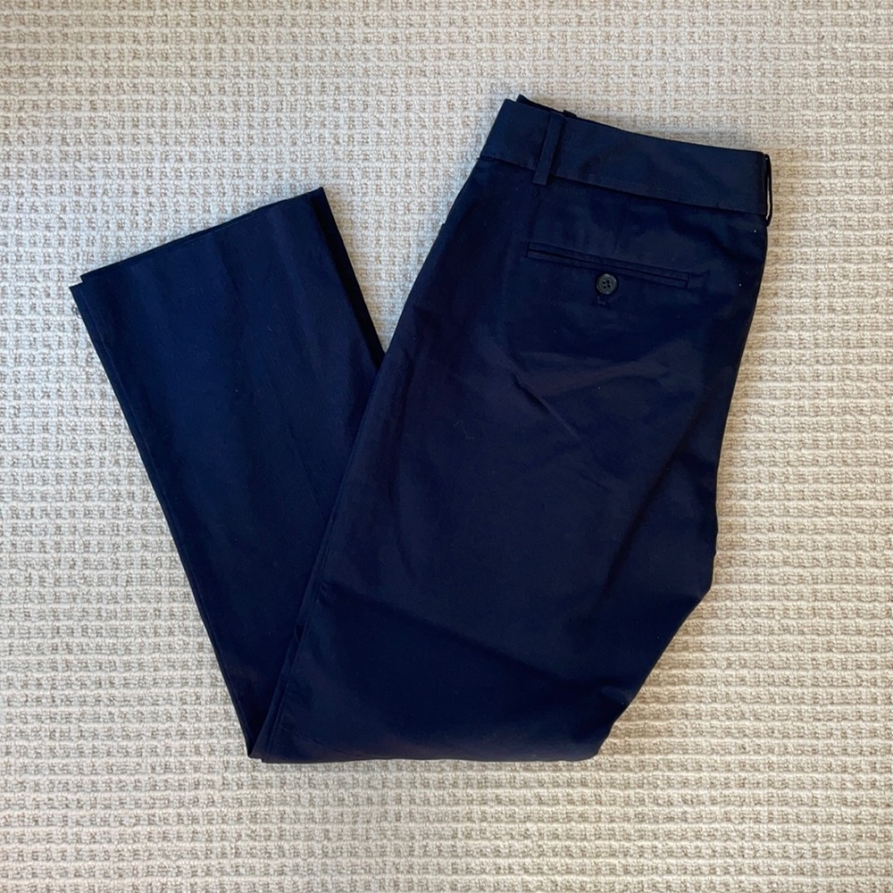Theory Navy Cotton Chino Pants